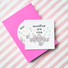 Woodlice Are Nice Sticker - Woodlouse - Isopods - Wildlife Lover Gift - Nature