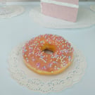 Realistic Fake Ring doughnut topped with sprinkles Home Decor, Party decor, Film
