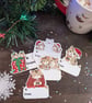 Cat Christmas Stick On Gift Labels - Adhesive Gift Tag Stickers - Monty & Mabel - Image 7