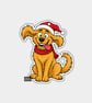 Unique Funny Christmas Gift Tags For Adults, 6pk - Happy Silly Dog Sitting 