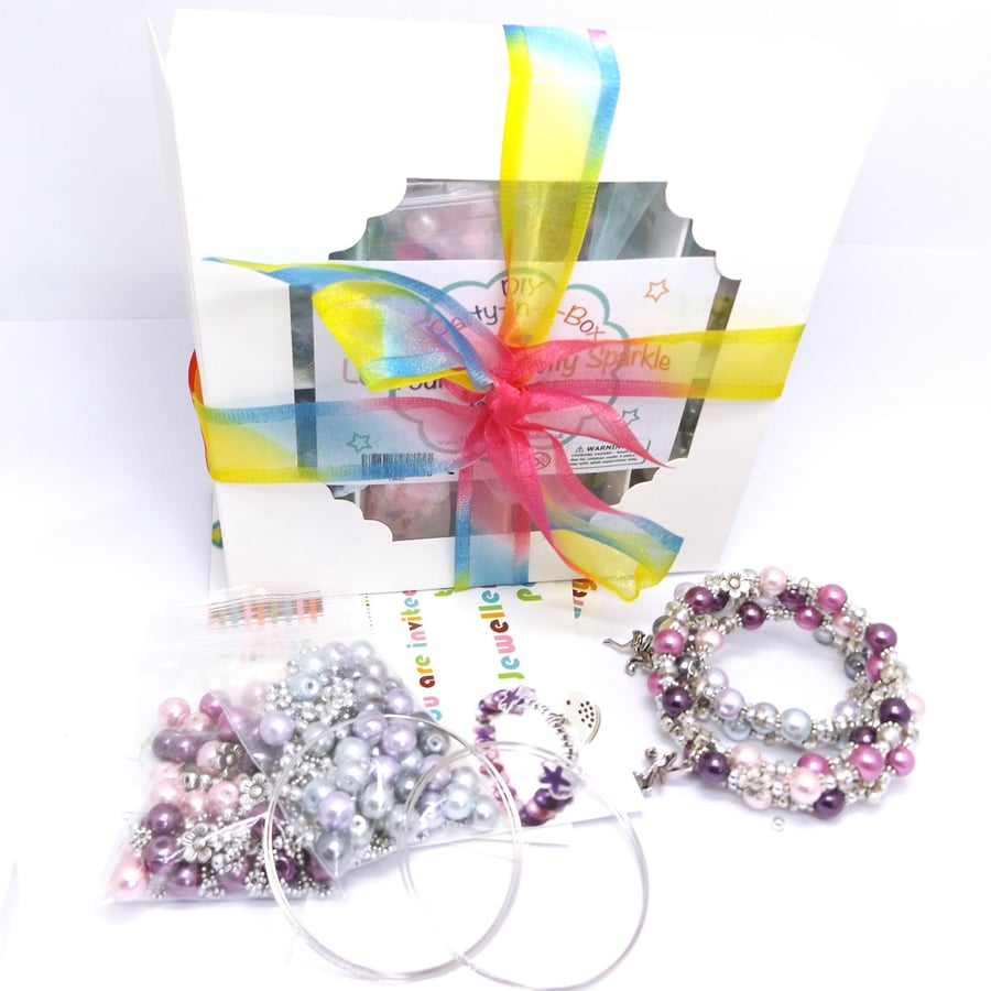 Wrap Around Bracelet Party Kit, Jewellery Making Activity Kit for children