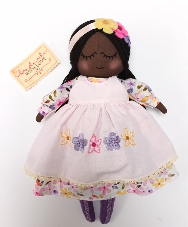 Hattie - Handmade Heirloom Rag Doll