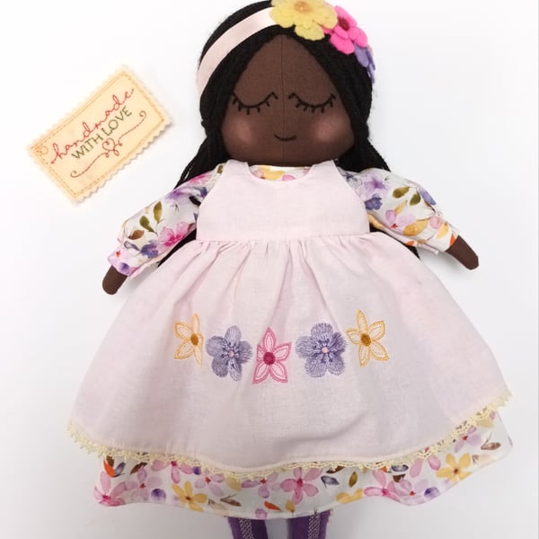 Hattie - Handmade Heirloom Rag Doll