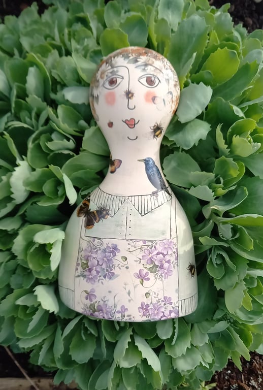 Figurative ceramic vase 