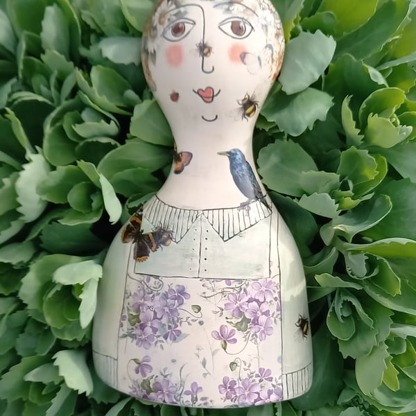 Figurative ceramic vase 