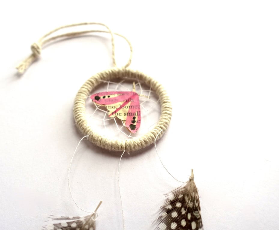 Mini Moth Dreamcatchers - Set of 3 