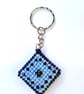 Key Rings, Bag Charm Embroidered with Beads on Plastic canvas - Image 2
