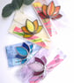 Stained Glass Lotus Flower Incense Burner
