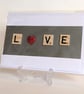 Handmade Love scrabble greetings card - Image 1