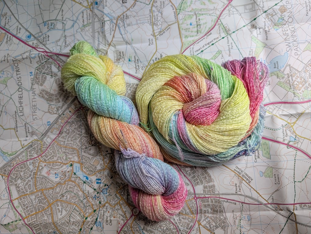 Sherbert fountain :: cupro cotton : nylon :: 4 ply :: 100g