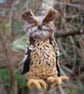  Eagle owl Needle felt owl, collectable animal sculpture ornament or decoration - Image 10