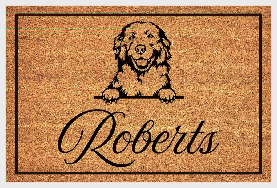 Maremma Sheepdog Door Mat - Personalised Maremma Sheepdog Welcome Mat - 3 Sizes
