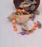 Multi Coloured Dyed Shell Coin Bead Necklace Bracelet and Earrings Set, Gift Set - Image 8