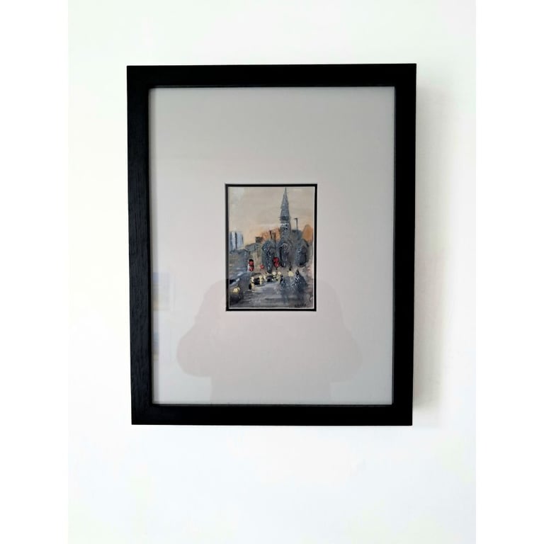 Framed Original Painting Charles Cross Plymouth Watercolour and Gouache 