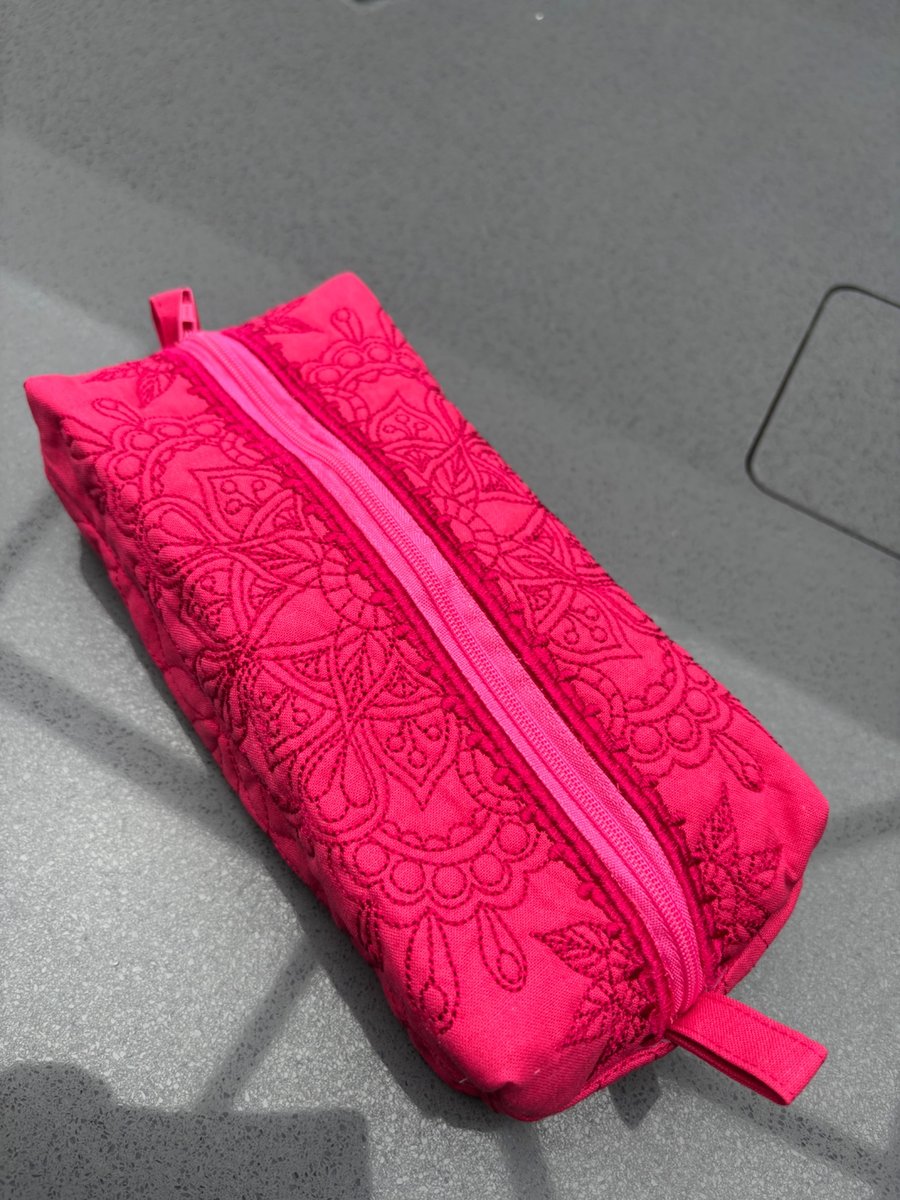 Embroidered Mandala boxy bag