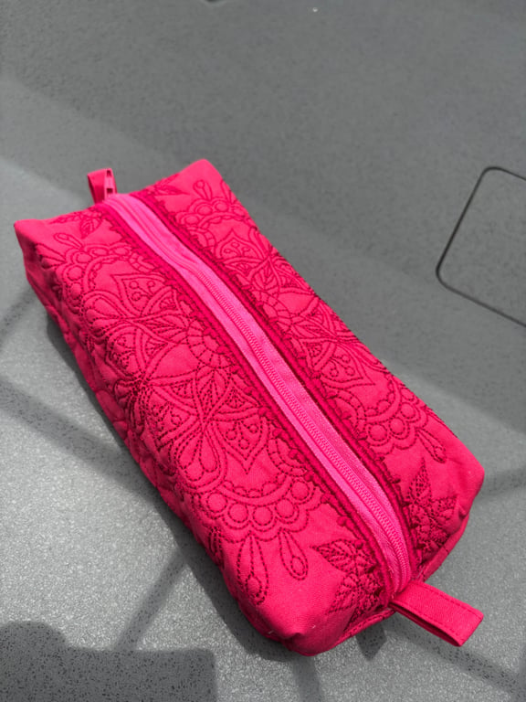 Embroidered Mandala boxy bag