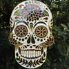 Day of the Dead Skull Suncatcher 