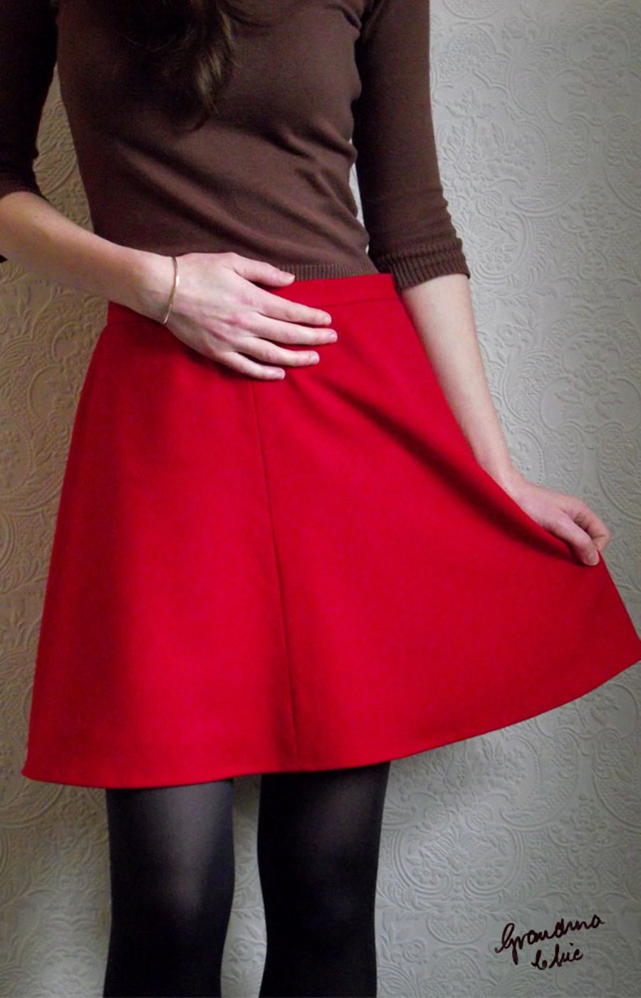 DIY: Butterick B4686 Red Flared Skirt Kiku Corner, 47% OFF