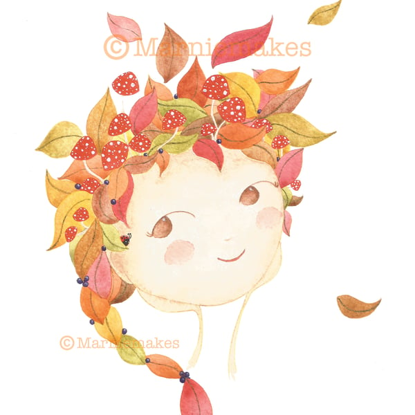 Autumn's Glow - A5 Hand Finished Giclee Print