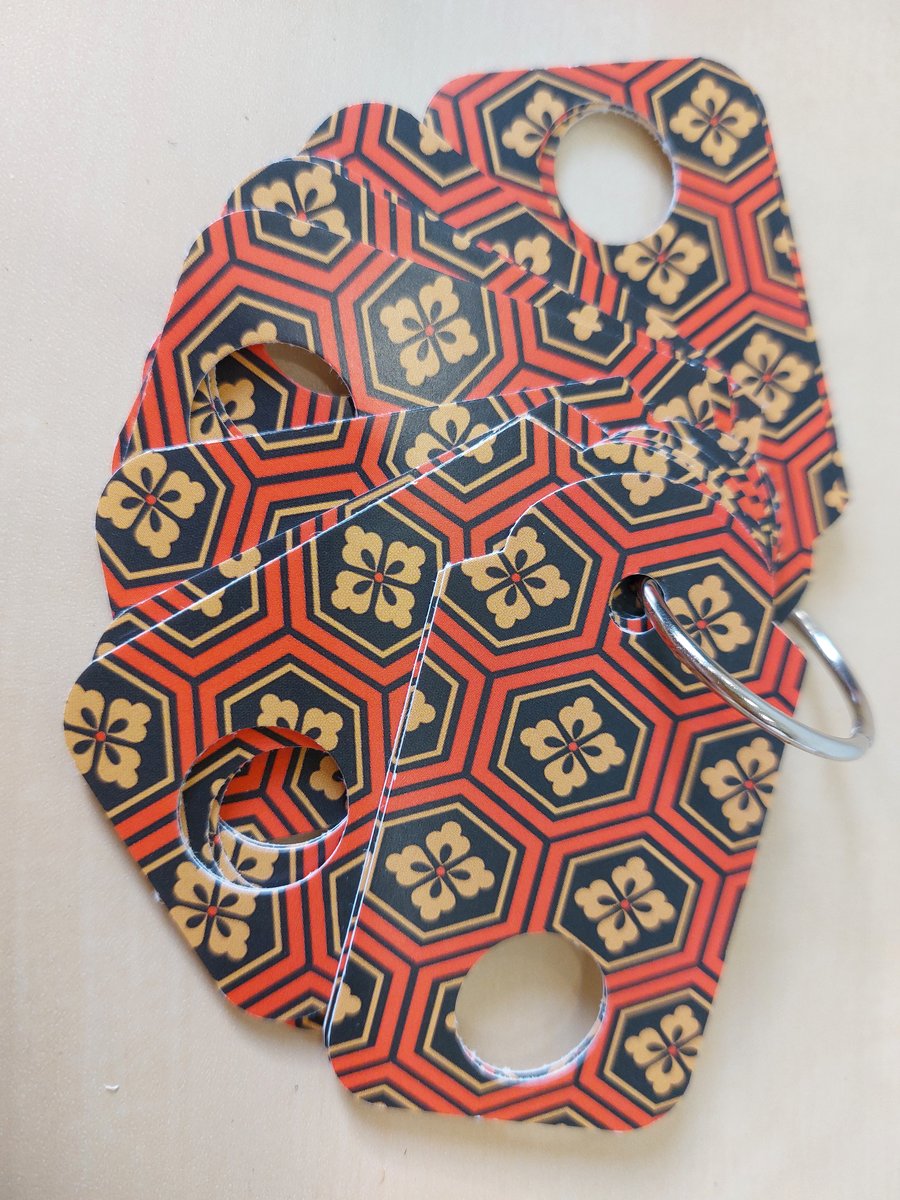 Embroidery Floss Drop Organiser Japanese Pattern