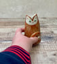 Handmade ginger cat vase - Image 9