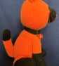Halloween Orange and Black Cat – shelf decoration gift - Image 2