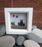Green seaglass frog box frame 
