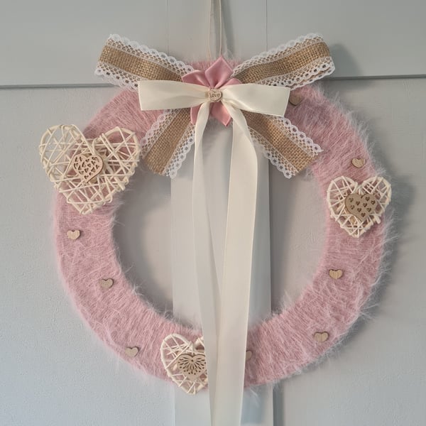 Cashmere & heart wreath