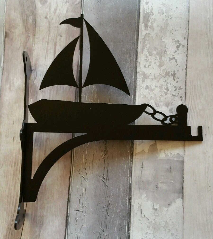 Docked Boat with Chain Heavy Duty Hanging Basket Bracket