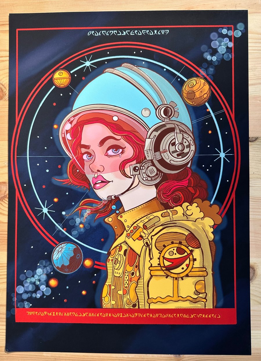 Fantasy Space travel poster