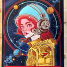 Fantasy Space travel poster