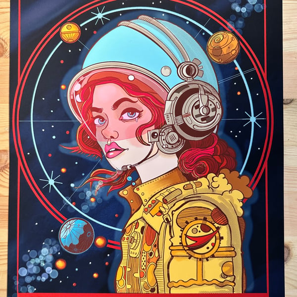 Fantasy Space travel poster