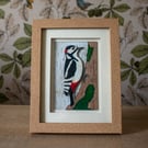 Woodpecker - Hand Painted Mixed Media Artwork