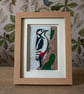 Woodpecker - Hand Painted Mixed Media Artwork