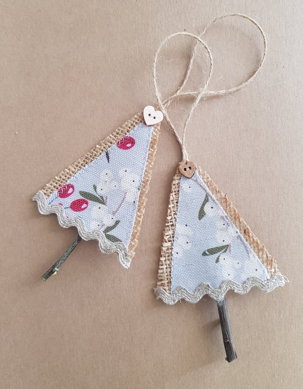 Eco Scandi style Christmas tree decoration