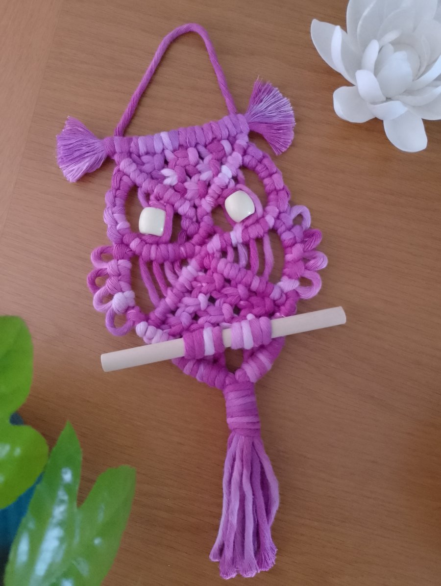Macrame Owl Wall Hanging