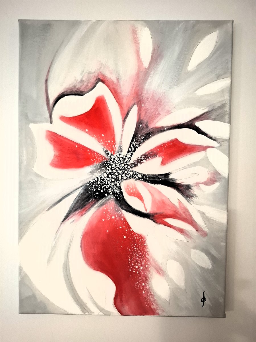Original Acrylic Painting - Abstract Art – Floral Art - Home Decor