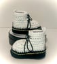DM style baby booties, Crochet booties, Docmartin boots, White Boots - Image 7