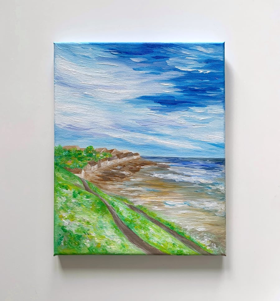 Original acrylic landscape seascape painting