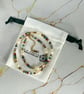Gemstone & Pearl Beaded Necklace Handmade Stainless Steel Jewelry - Image 9