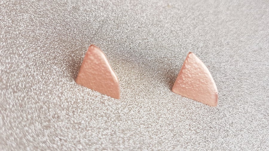 Copper Arc Earrings