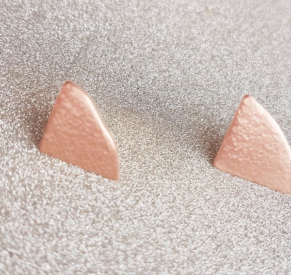 Copper Arc Earrings