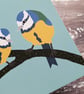 Blue Tit Songbird Greeting Card - Image 3