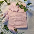 Baby Cardigan and booties