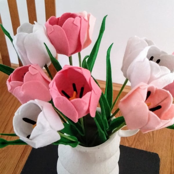 Handmade Felt Tulip 
