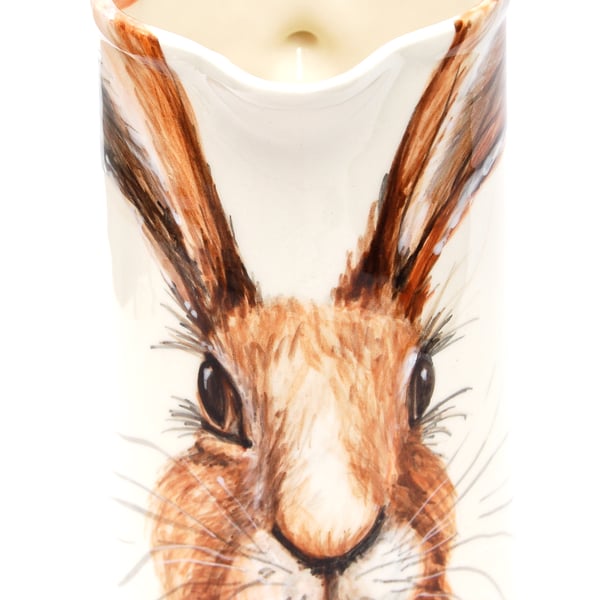 hand painted hare jug 2 pint