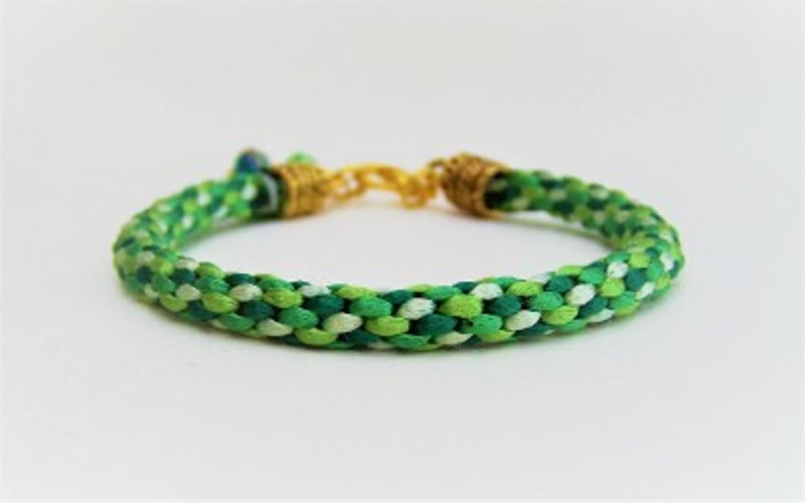 "Emerald City" Handwoven Bracelet