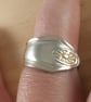 Upcycled Silver Plated Daisy Spoon Handle Ring (SPR102511) - Image 10