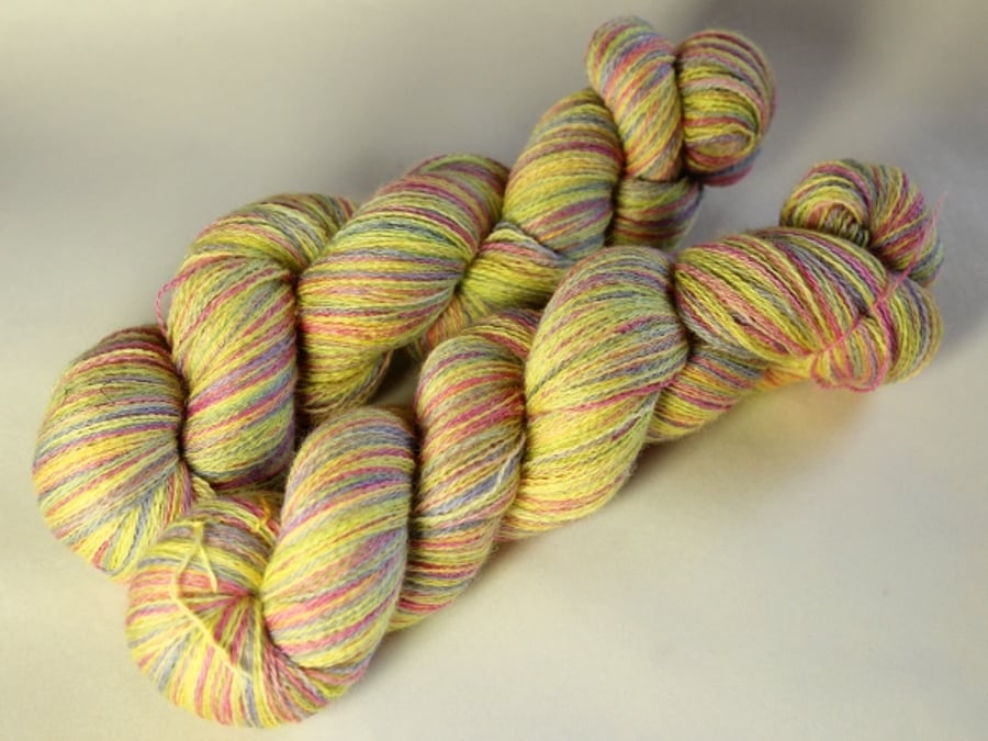 RESERVED: Parade 2 - Bluefaced Leicester Laceweight yarn