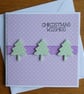 Set of 4 Polka Dot Christmas Tree Cards - Pastels - Image 5